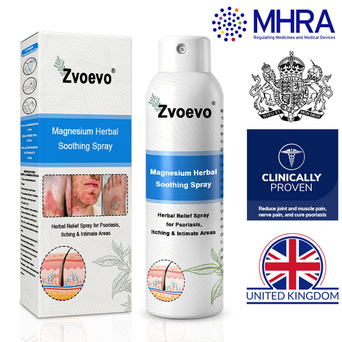 ✅ Official Store: Zvoevo® Magnesium Herbal Psoriasis Spray 👨⚕️ MHRA Approved (for the treatment of psoriasis and eczema, improvement of bacterial infections in the genital area, treatment of acne and warts)