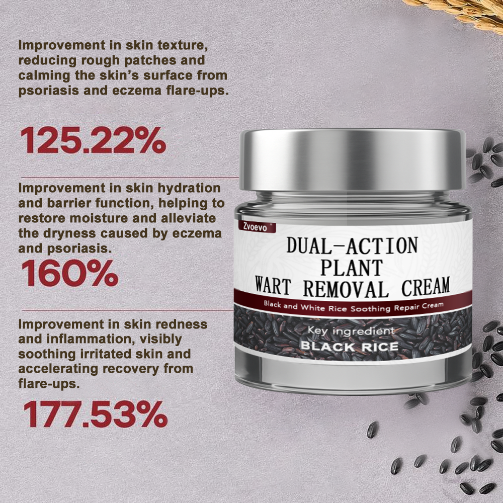 🌟Official Store: Zvoevo® Black Rice Skin Repair Essence Cream 👨‍⚕️ MHRA Certified (Eliminates warts and skin tags, relieves psoriasis, improves keratin build-up and follicular keratinization, fades pigmentation, age spots & sun spots)