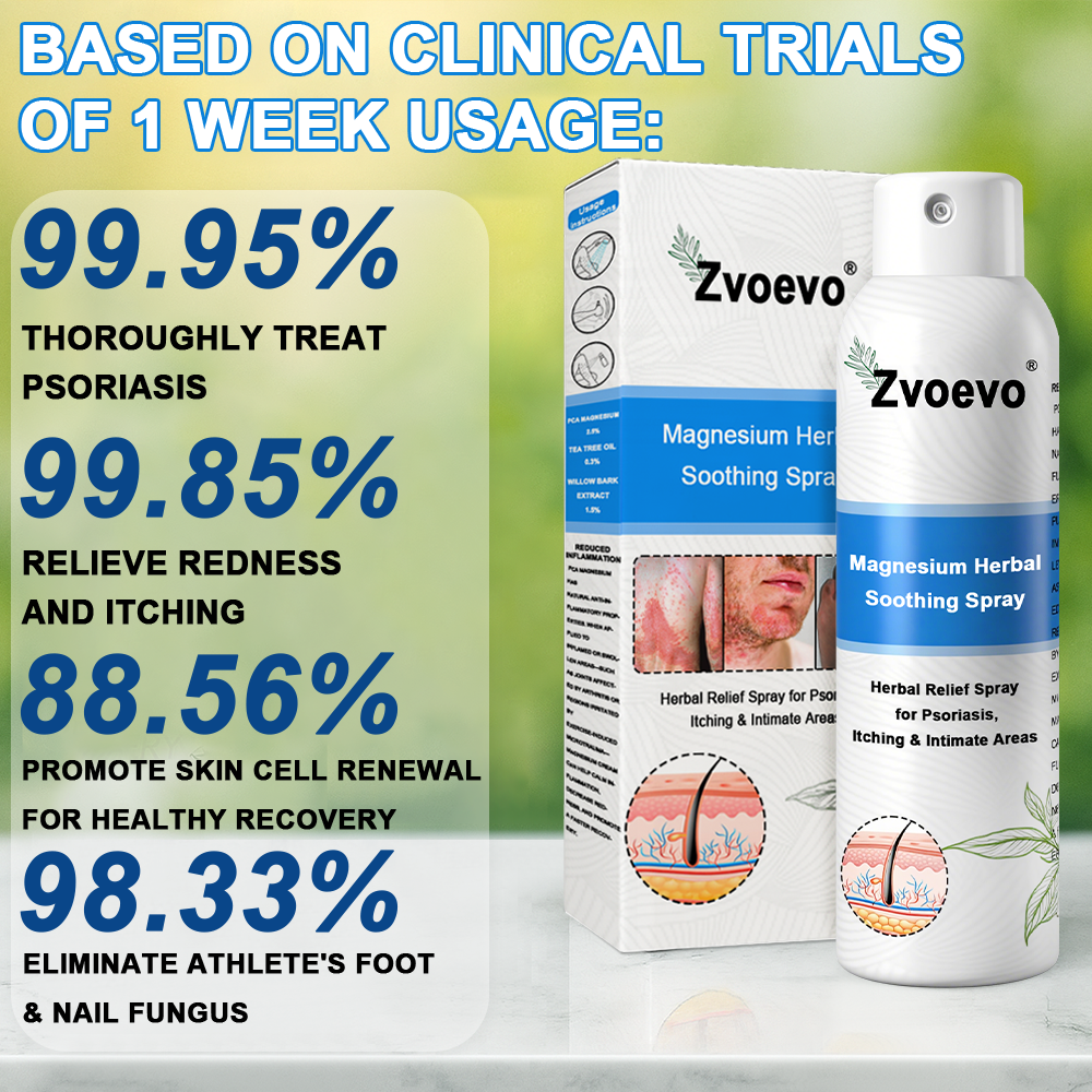 ✅ Official Store: Zvoevo® Magnesium Herbal Psoriasis Spray 👨‍⚕️ MHRA Approved (for the treatment of psoriasis and eczema, improvement of bacterial infections in the genital area, treatment of acne and warts)