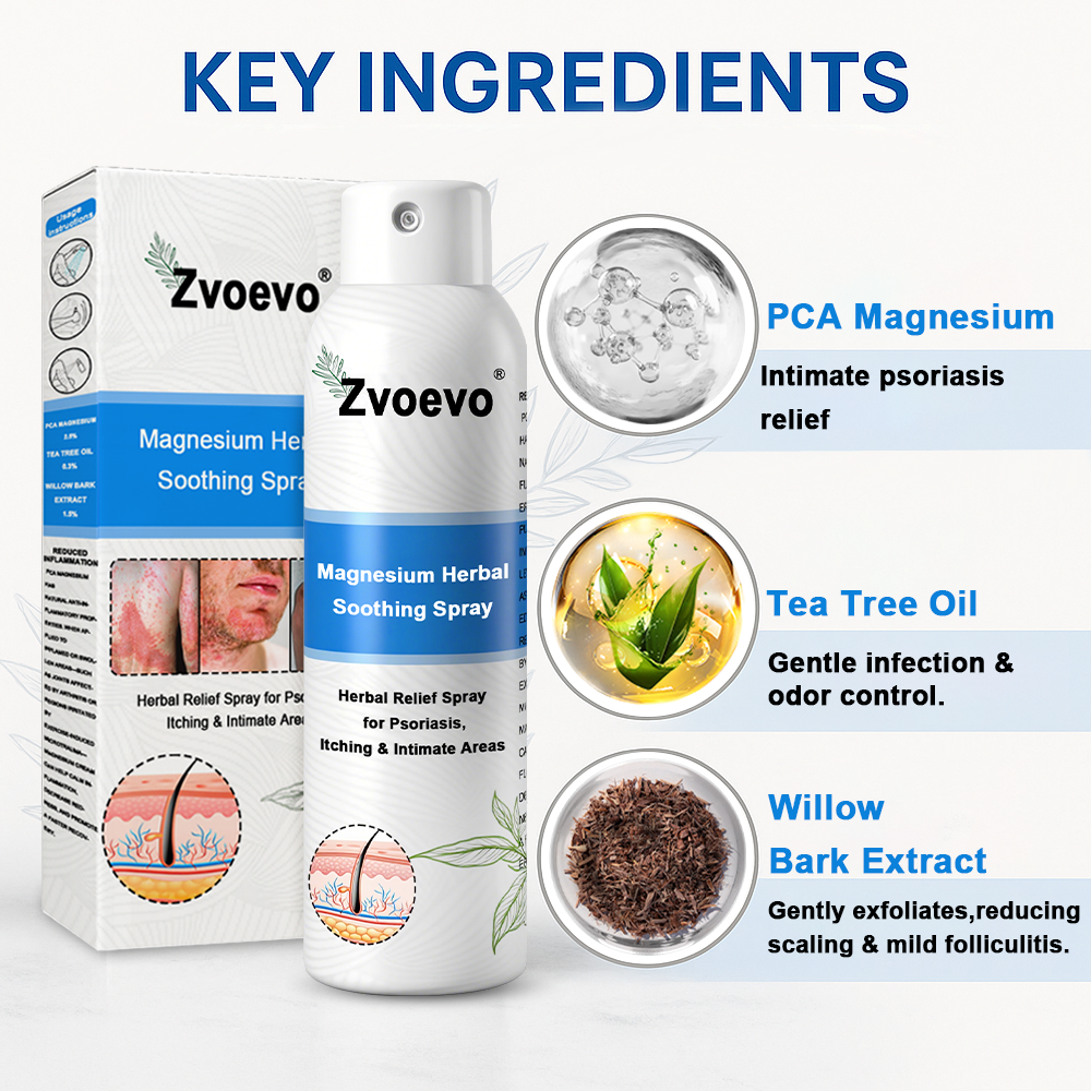 ✅ Official Store: Zvoevo® Magnesium Herbal Psoriasis Spray 👨‍⚕️ MHRA Approved (for the treatment of psoriasis and eczema, improvement of bacterial infections in the genital area, treatment of acne and warts)